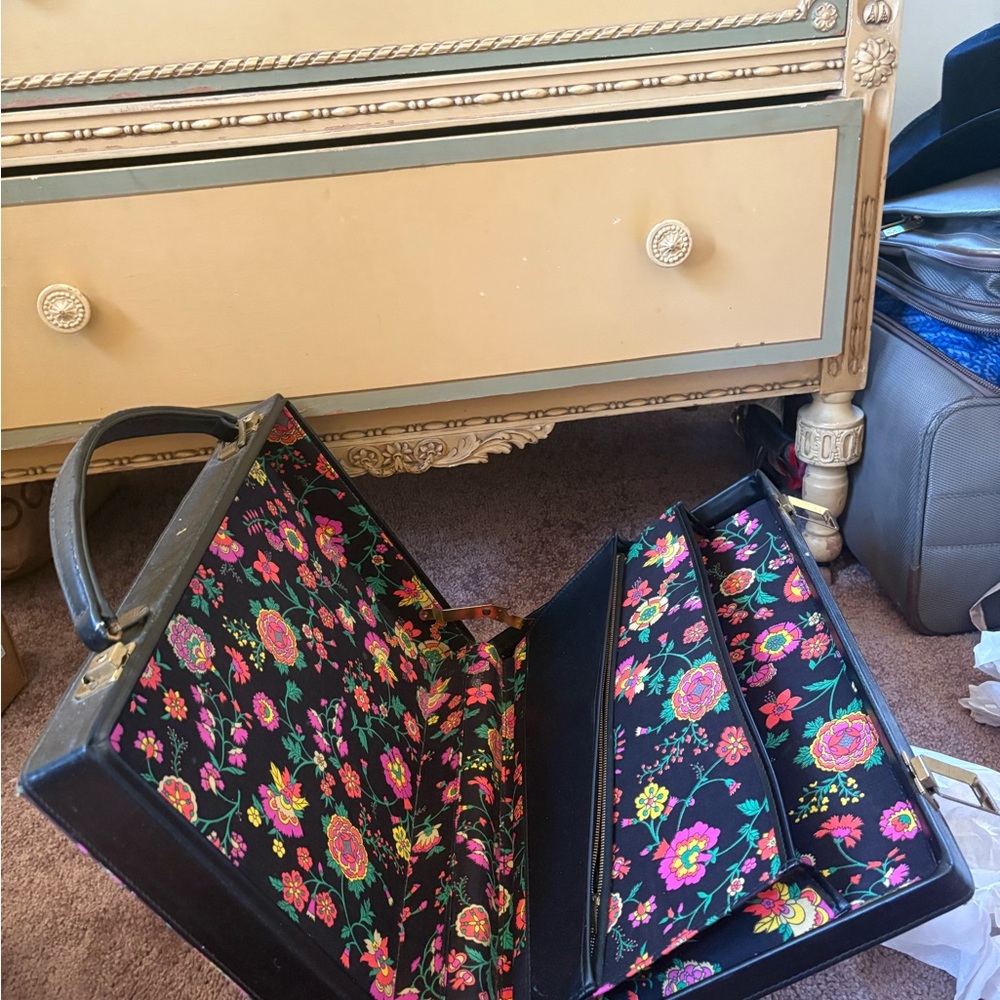 Floral Patterned Briefcase - image 3